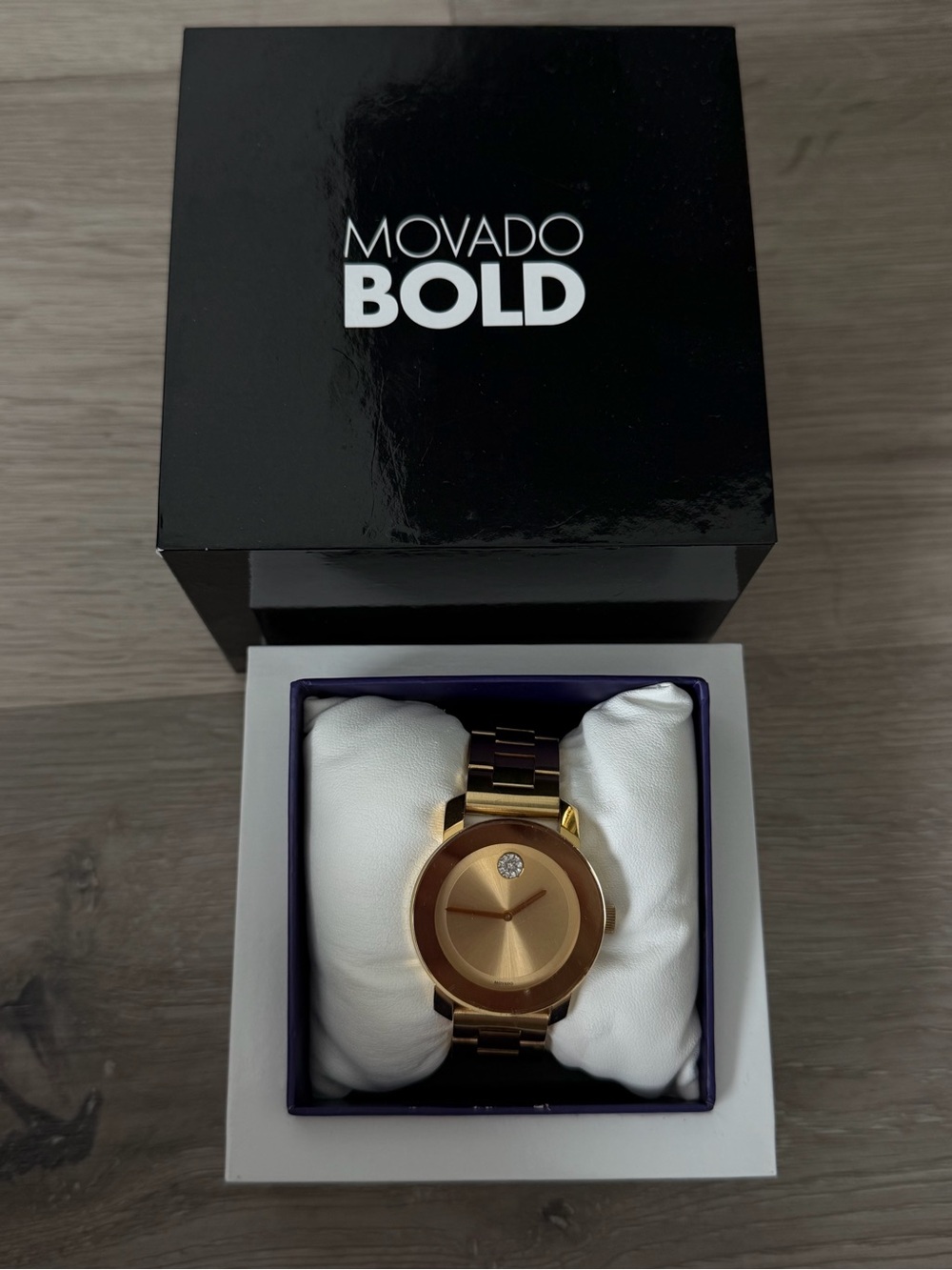 Movado Gold Tone Watch